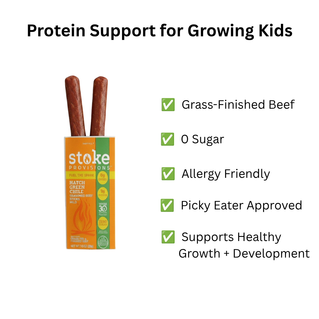Stoke Grass-Finished Beef Sticks: Hatch Green Chile