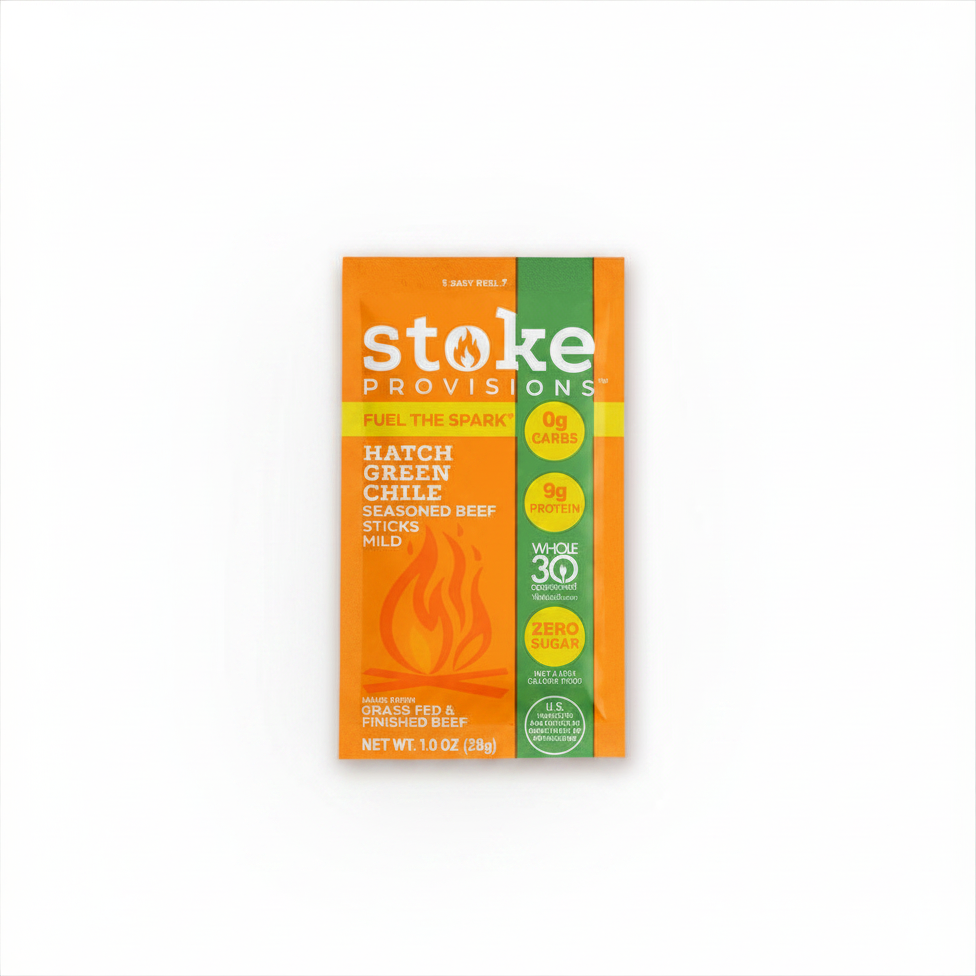 Stoke Grass-Finished Beef Sticks: Hatch Green Chile