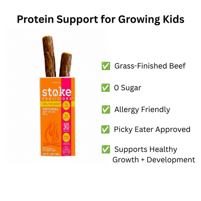 Stoke Grass-Finished Beef Sticks: Original