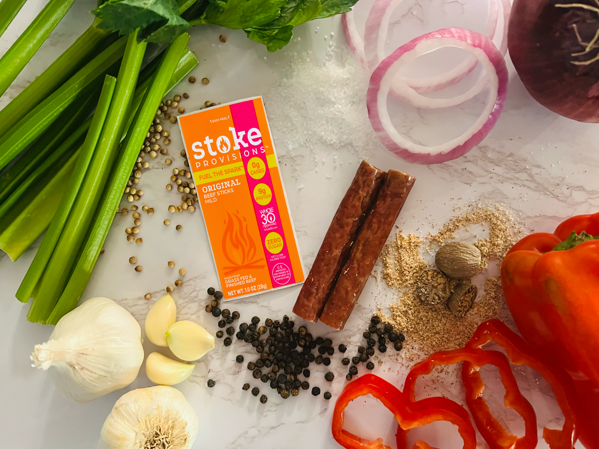 stokke meat Original Beef Snack Sticks (10 Pack)
